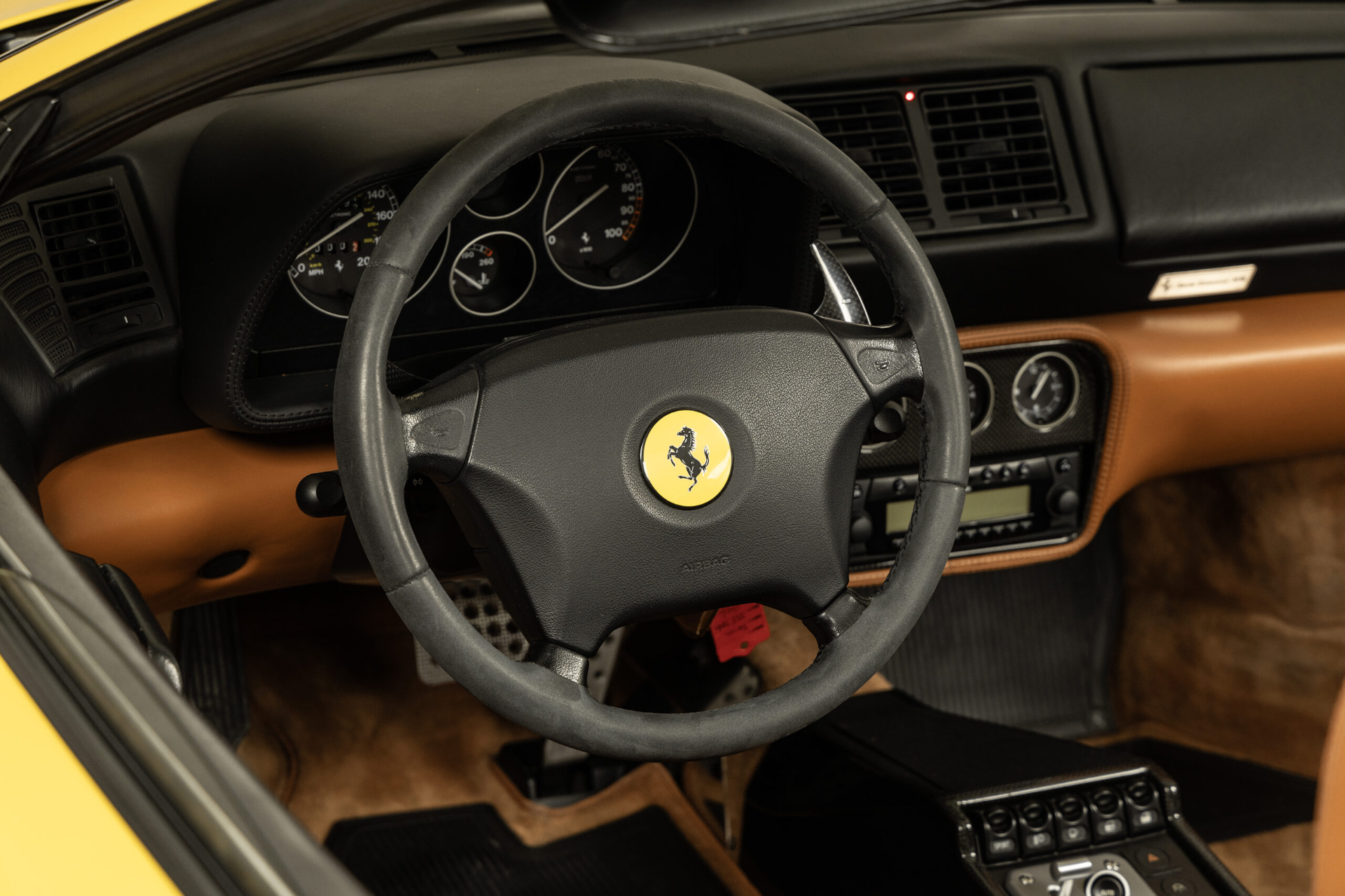 Ferrari F355 OEM three-spoke airbag steering wheel